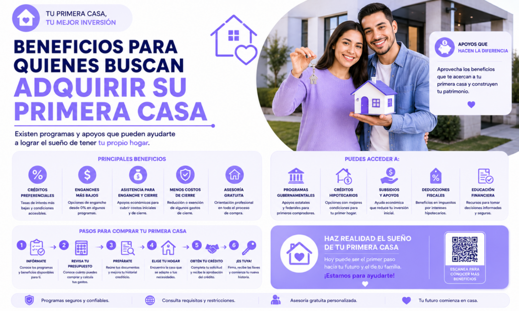 beneficios para quienes buscan adquirir su primera casa